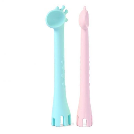 SILICONE BABY UTENSILS | FIRST TENSILS | 2 PACK